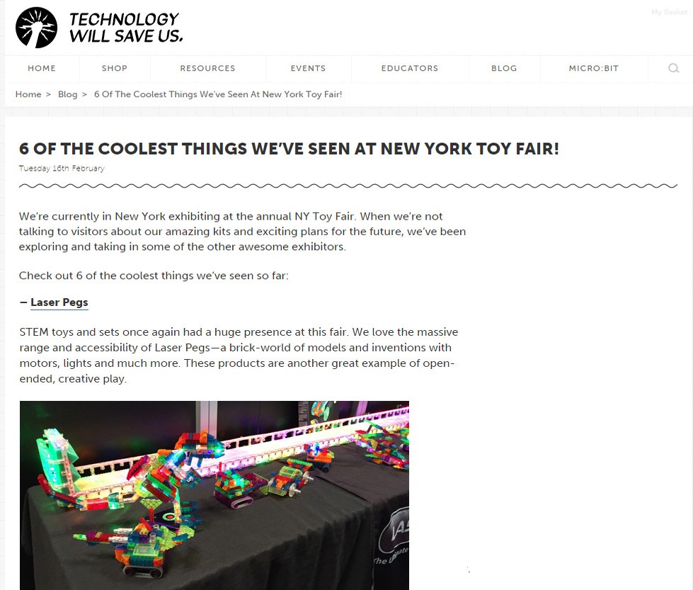 technology will save us laser pegs featured laser pegs featured on technology will save us