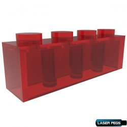 Laser Pegs TINTED TALL BRICK 1x4