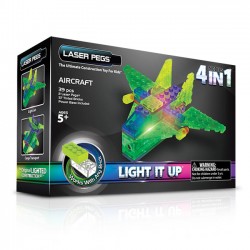 Build the light up Light Jet and 3 more light up models: Cargo Transport, Light Glider, Light Bomber.