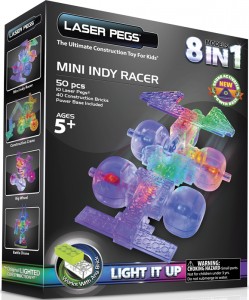 G9000B Mini Indy Racer builds 6 Models in 1 Kit by Laser Pegs